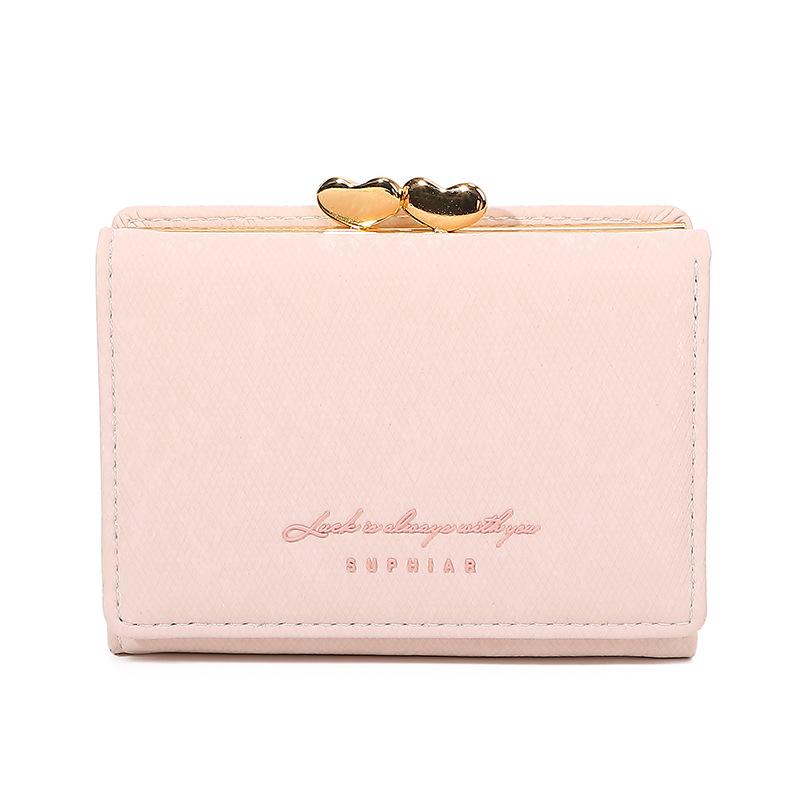 Flannel Card Bag, Premium Sense, Three-fold Wallet, Change Bag, Large Capacity, Multi-function, Women's Wallet.