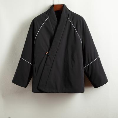 Winter Men Original Warm Padded Coat Men Buttons V-Neck Jacket Men Chinese Style Tang Suit Men Thick Kimono Hanfu Vintage Parkas