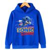 Sonic Lightning Dynamic Printed Kids' Hoodie, Let Children Wear Energetic Game-Inspired Playful Fashion Sense