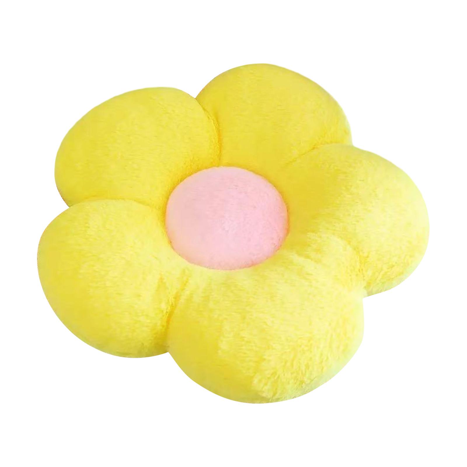 Flower Shaped Round Plush Chair Cushion Seat Cushion Pillow One Size жёлтый 1180₽