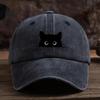 Peaked Cap Cartoon Baseball Hat Sunscreen Cotton Baseball Cap Cat Print Baseball Cap  Men