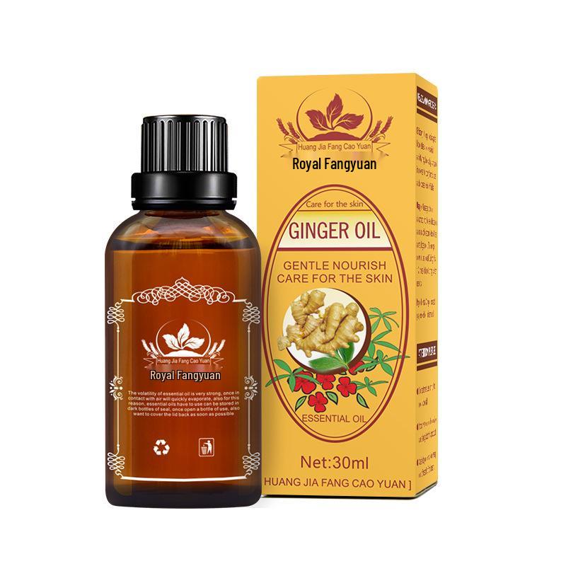 30ml Ginger Aromatherapy Massage Oil - Moisturizing Spa Essential Oil for Body