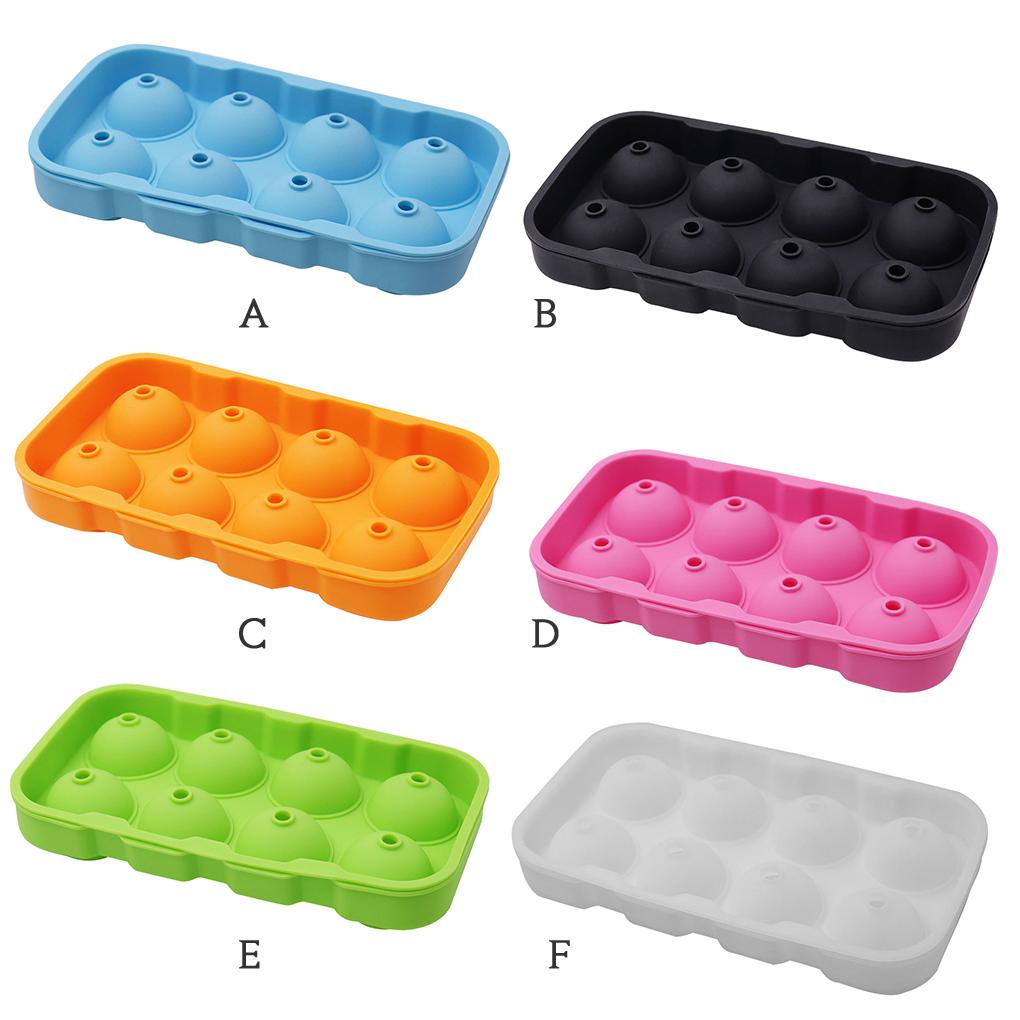 Ice Cube Maker DIY Creative 8-Cavity Round Ice Ball Mould Home Bar Party