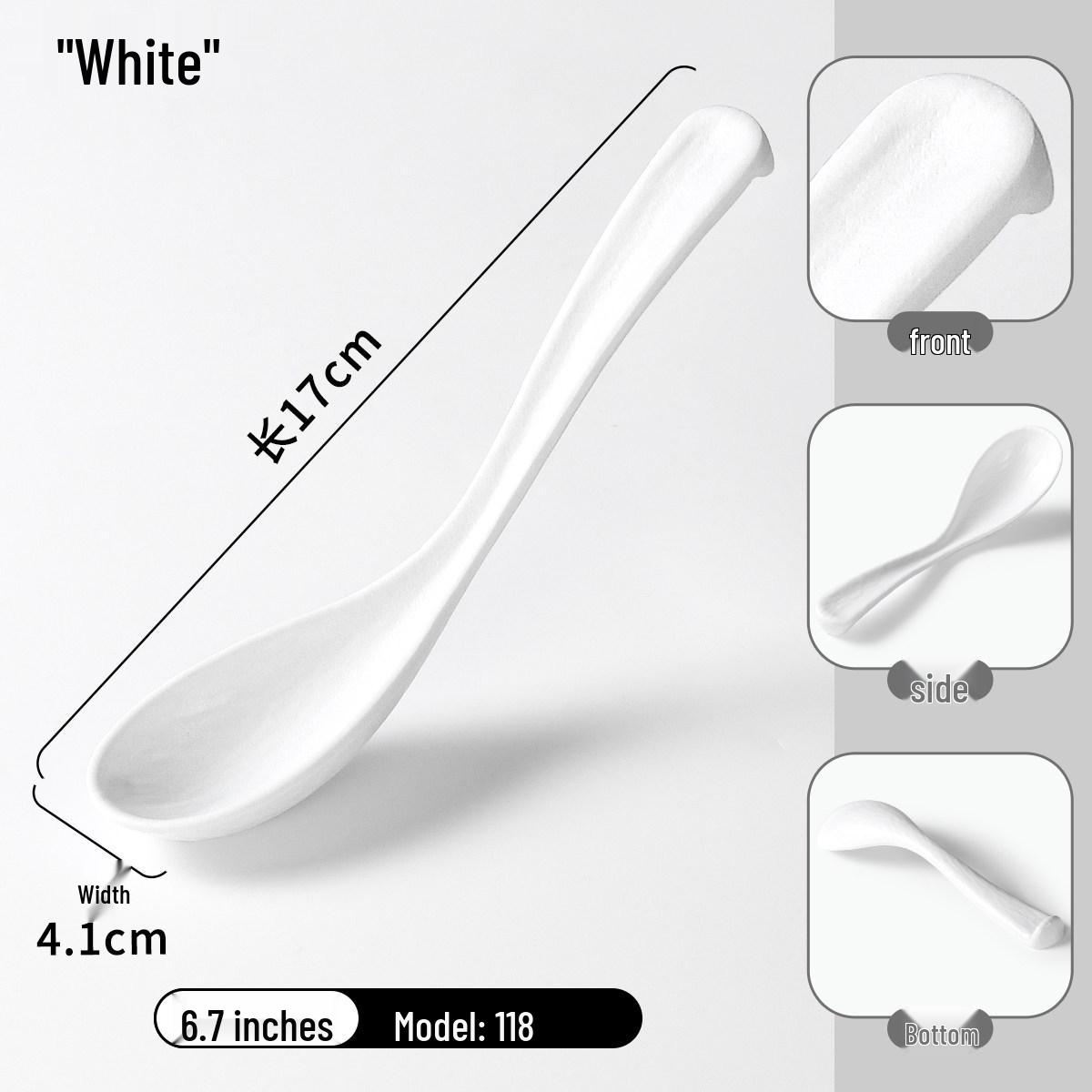 Xiangyuanmei Scratch-Resistant Melamine Soup Spoon – Thickened for Dining, Ramen, and Noodles