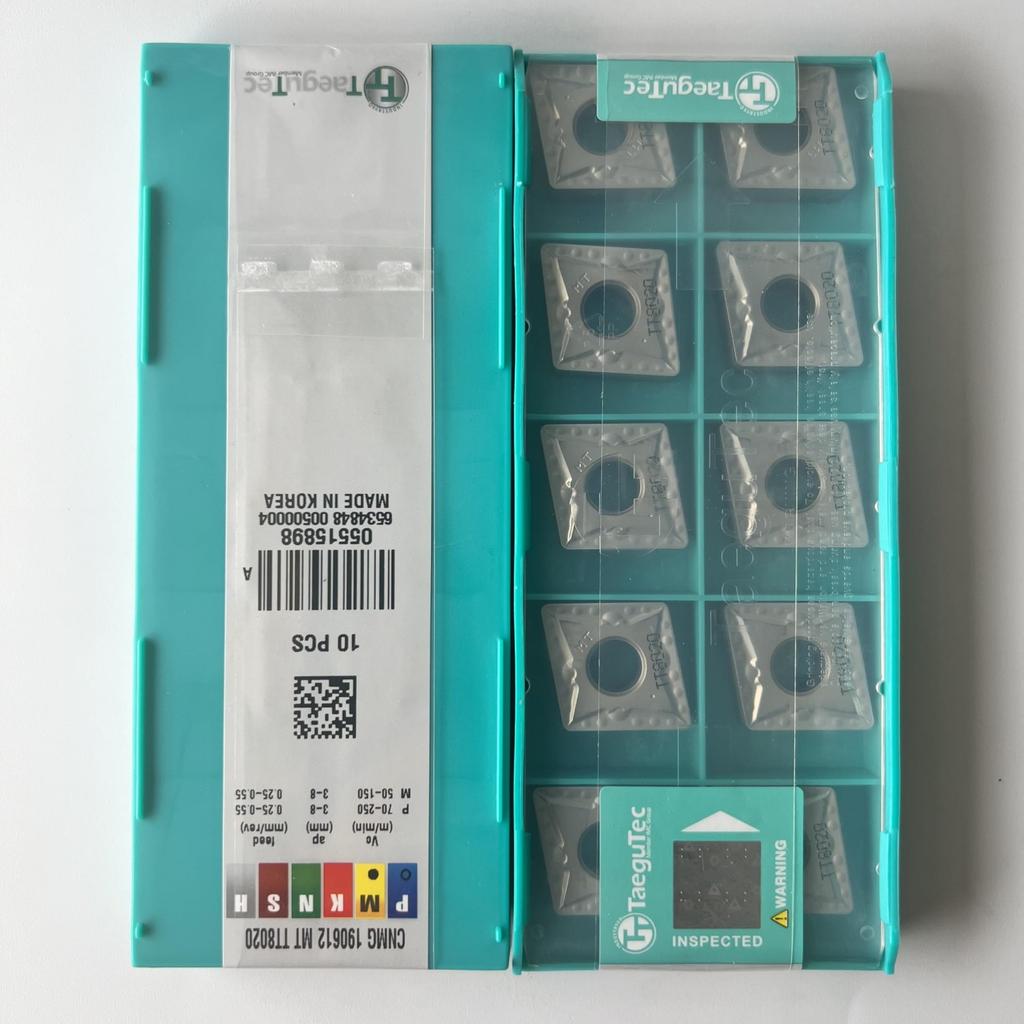 TaeguTec / CNMG190612MT TT8020 / Carbide CNC Blade 10 Pcs