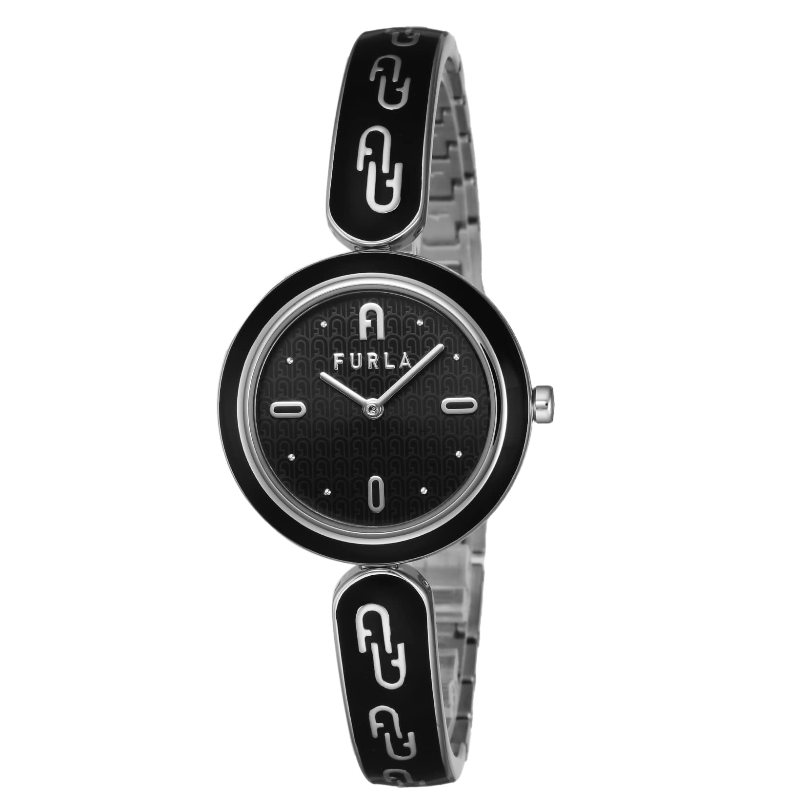 

Watch BANGLE Black Dial Stainless Steel Quartz 30MM Watch WW00045002L1 [Furla] Women s [Item] чорний