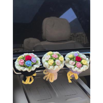 1 pezzo Decorazione Bocchetta Aria Auto Filo Fiore a Mano Decorazione Aria Condizionata Auto