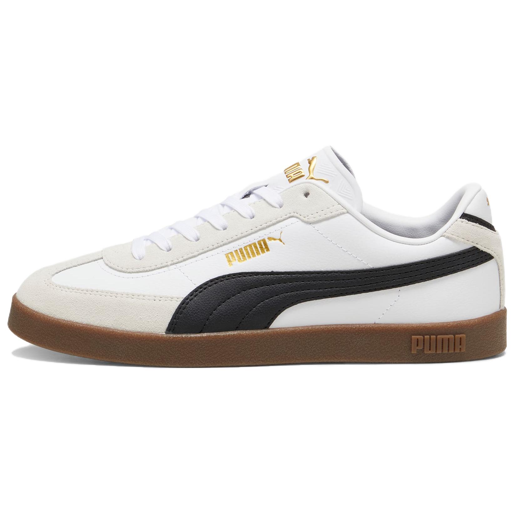 PUMA Club II Era Unisex Retro Lifestyle Sneakers White Black Gray 397447-07 EU 36