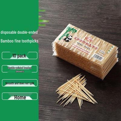 Homeglen Double-Headed Fine Bamboo Toothpicks