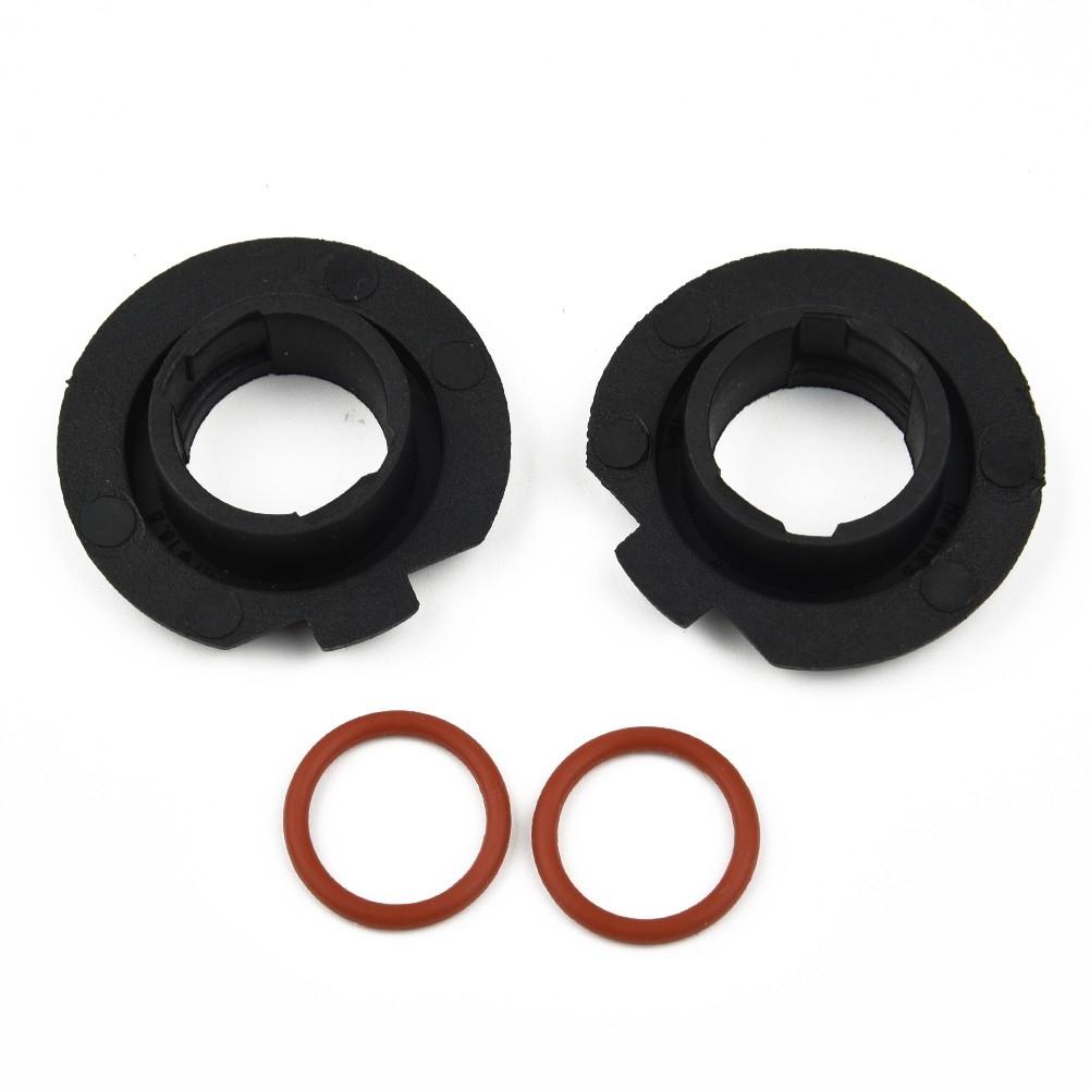 Pair H7 LED Headlight Bulb Base Adapter Socket Retainer Holder Car Accessories