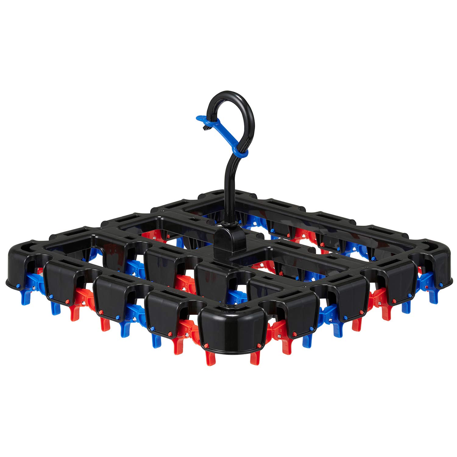 

LEC Magic Laundry Small Item Drying Hanger Clothes New Clothes Clips (22 Clips) No-Pinch чёрный