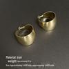 Elegant Gold Geometric C-Shaped Drop Earrings