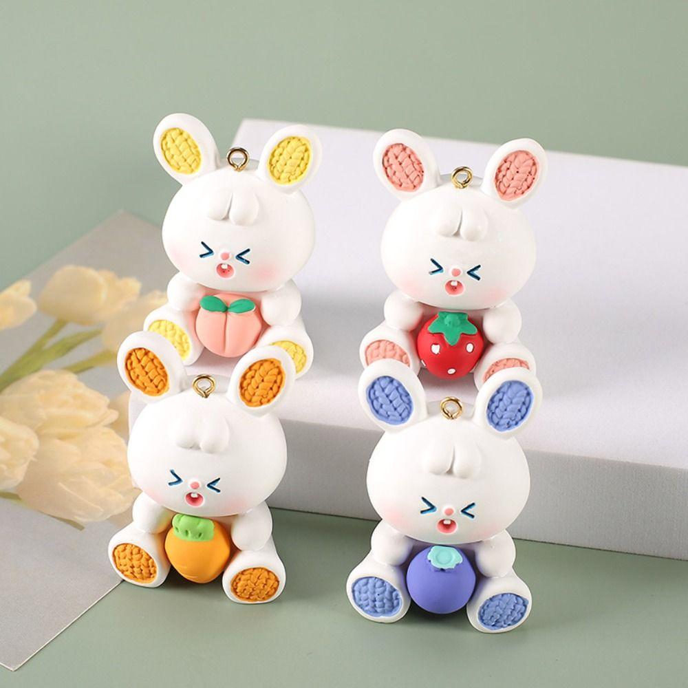 

Toys Jewelry Gifts Bag Charms Cartoon Keychain Animal Doll Keychains Keyrings Rabbit Doll Pendant красный