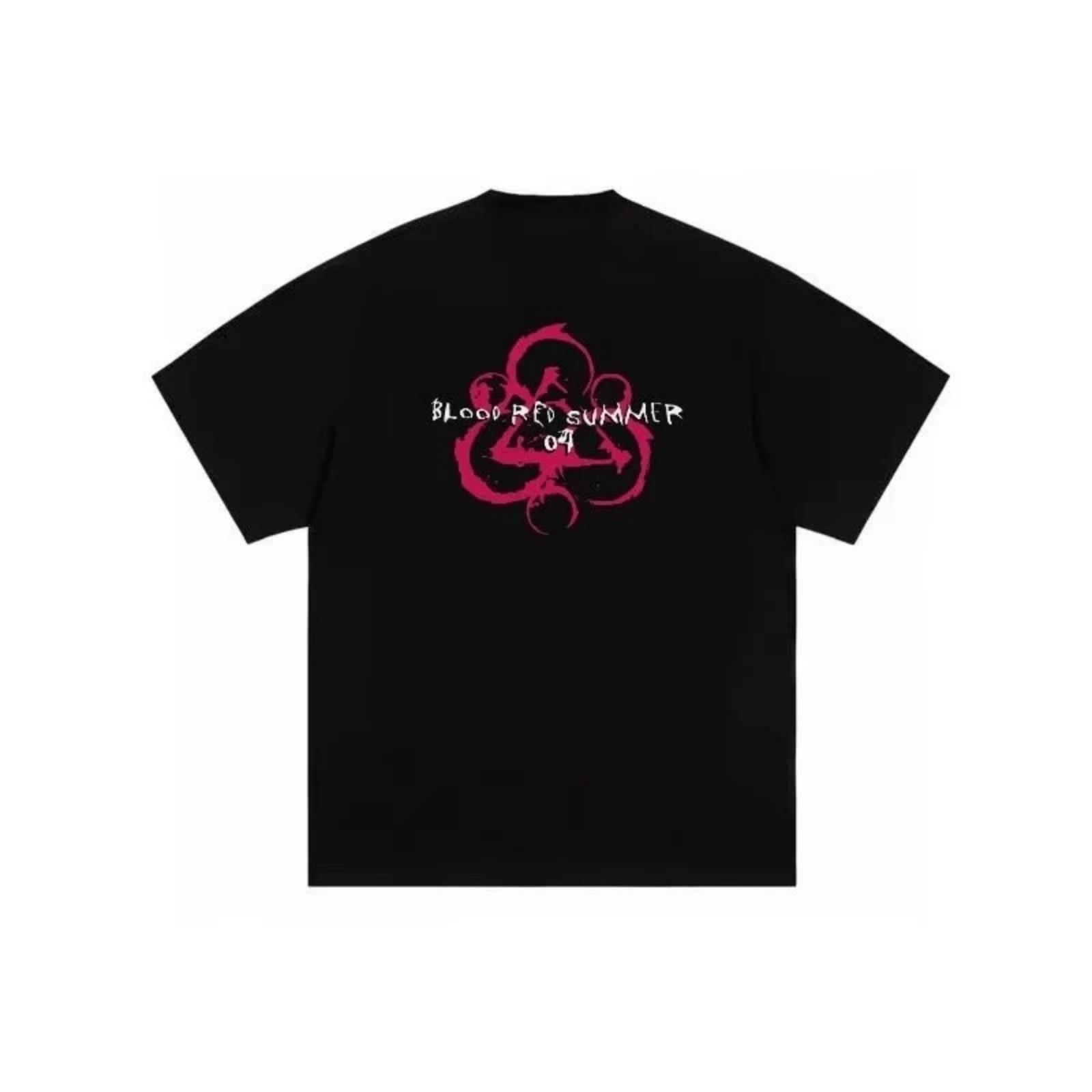 

25 Fashion Brand Printed Cotton New Summer High Quality Short Sleeve T-shirt Men Round Neck Loose Comfortable Short Sleeve Women XXXXXL різнокольоровий
