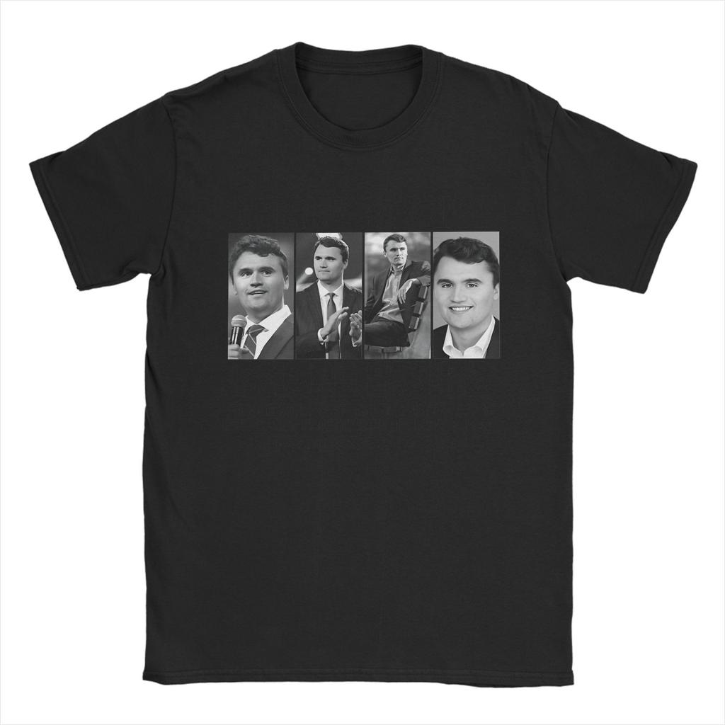 Unique A True Patriot Charlie Kirk T-Shirt for Men Crew Neck Cotton T Shirt  Short Sleeve Tee Shirt Printing Clothes