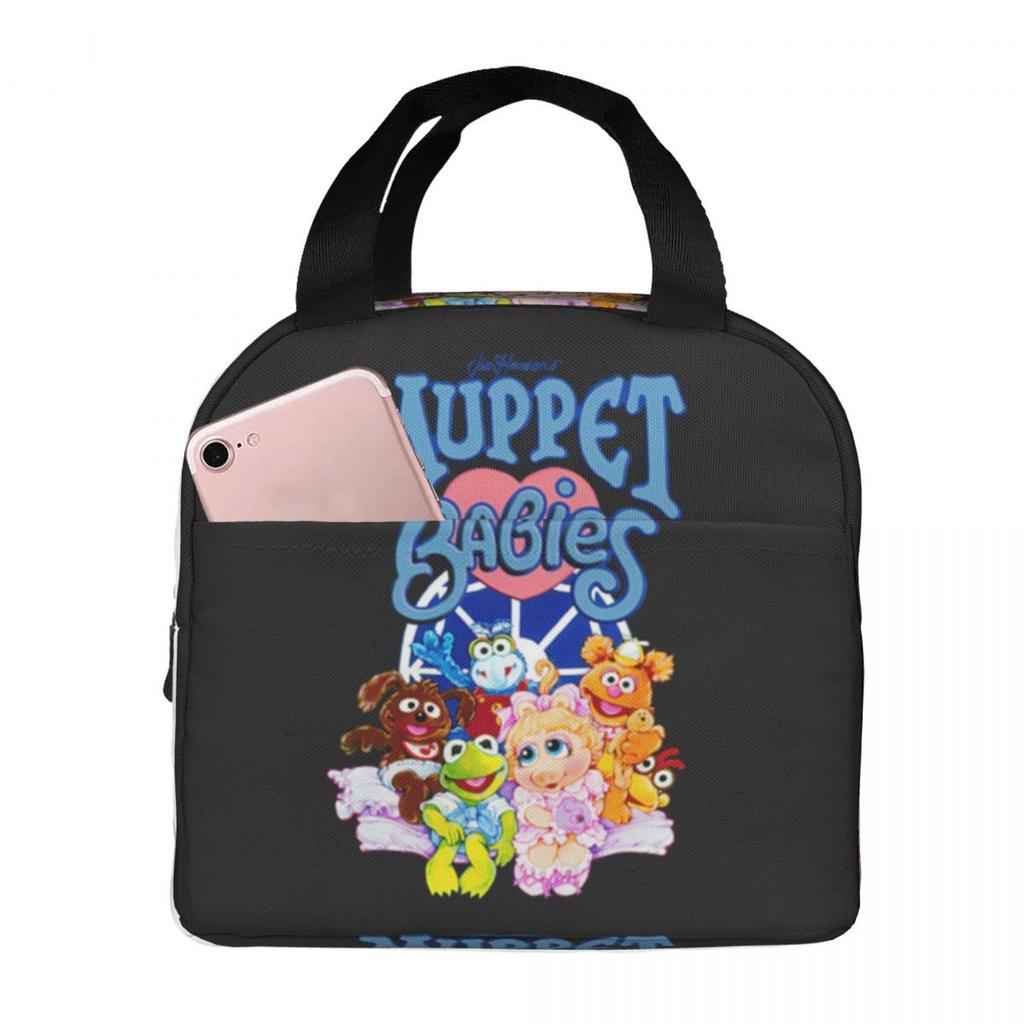 Muppet Babies Isolierte Lunchtasche für Damen Büro-Kühltasche Thermische Lebensmittelbox Tragetasche Auslaufsichere Lunchboxen Behälter