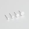 S925 Sterling Silver Flat Head Stud Earrings Pearl DIY Jewelry Accessories