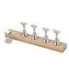 Magnetic Nail Display Stand Log Alloy DIY Training Fingernail Display Holder for Beauty Salon