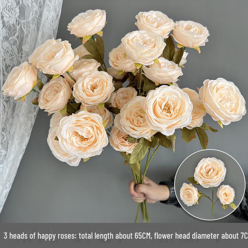 Champagne Silk Flower Wedding Decor - Artificial Ceiling & Aisle Floristry Elements