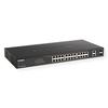 D-Link DGS 1100-26MPV2 - Commutateur - intelligent - Combo 24 x 10/100/1000 (PoE) + 2 x Gigabit SFP - de bureau, montable en rack -