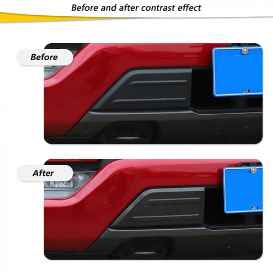 Carbon Fiber Front Bumper Corner Cover Trim Bezel For Ford F150 +Accessories