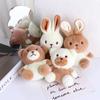 Decoration Bag Ornaments Dog Bunny Plush Dog Keychain Plush Bunny Keyring Plush Pendant Plush Doll