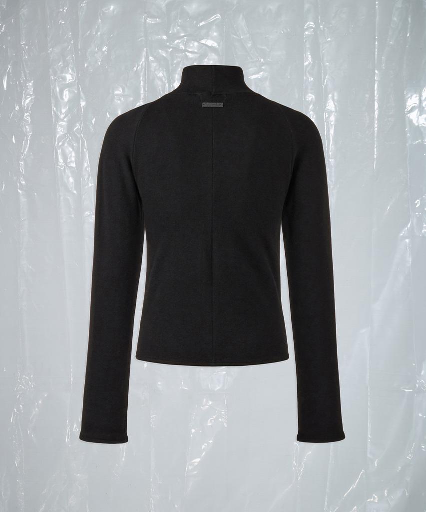 AREUBAN Blind Stitch Zip-Up Jacket_Black