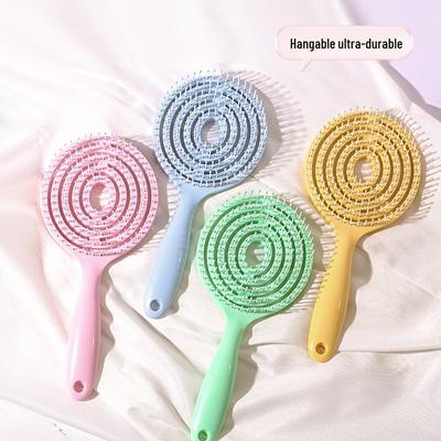 Macaron Color Lollipop-Shaped Comb for Fluffy Hairstyles