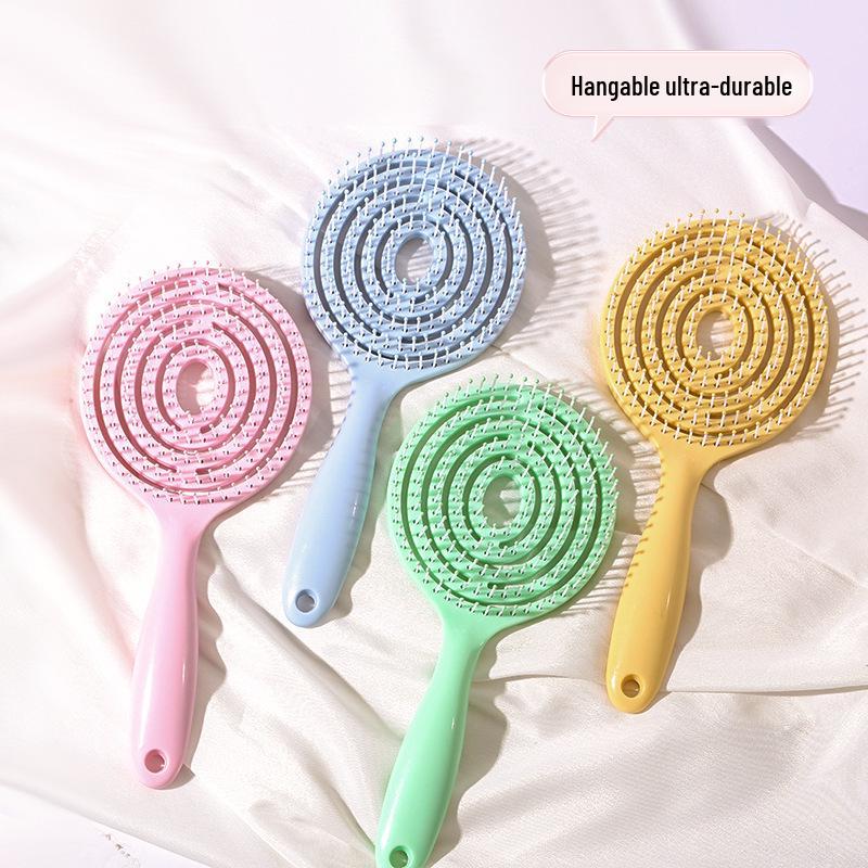 

Macaron Color Series Skull Top Lollipop Comb for Fluffy Styling зелений