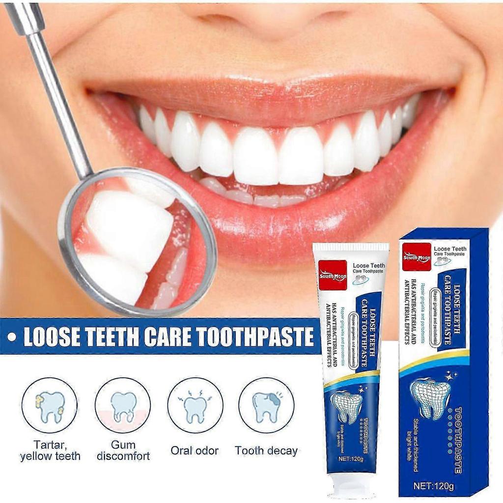 Loose Teeth Care Toothpaste, Freshen Breath Prevent Cavities Gum Care White Teeth Toothpaste