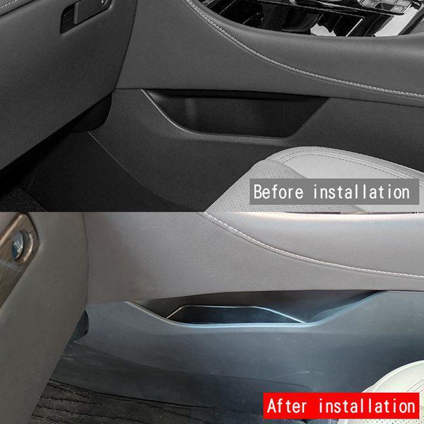 Under-Seat Storage Box for Right-Hand Drive Toyota Alphard/Vellfire 40 Series Passenger Side.