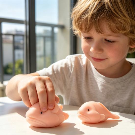 Ugly Fish Slow-Rising Squeeze Toy Soft TPR Fidget for Stress Relief Cute Decompression Gadget for Kids Adults Portable Novelty Gift for Anxiety