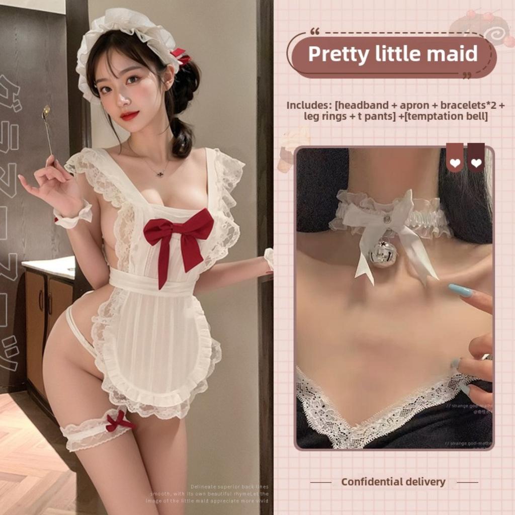 Large Size Lingerie Sexy Maid Seduction Stockings Maid Uniform Free Suit
