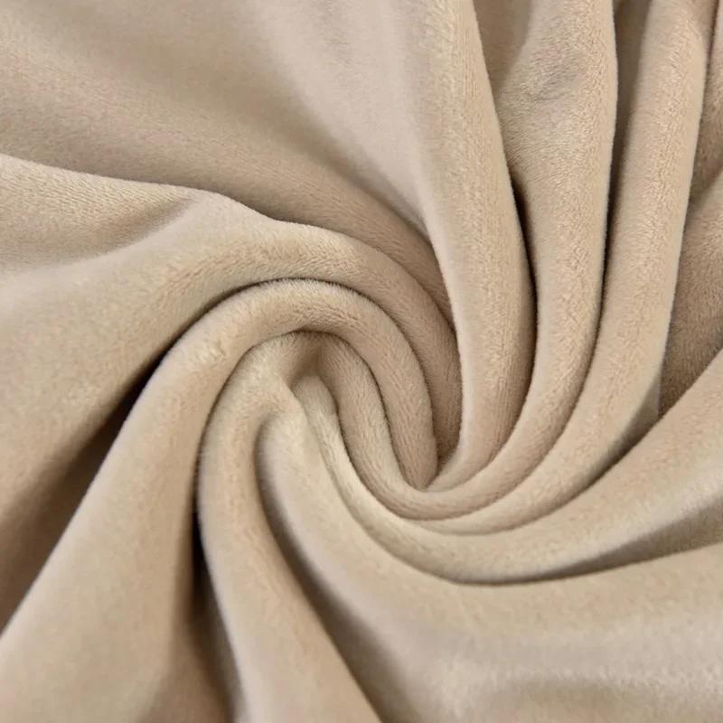 Velvet Duckbill Chair Cover Super Soft Curved Dining Chairs Slipcover Low Back Elastic Seat Covers for Kitchen Hotel Decor 1pc