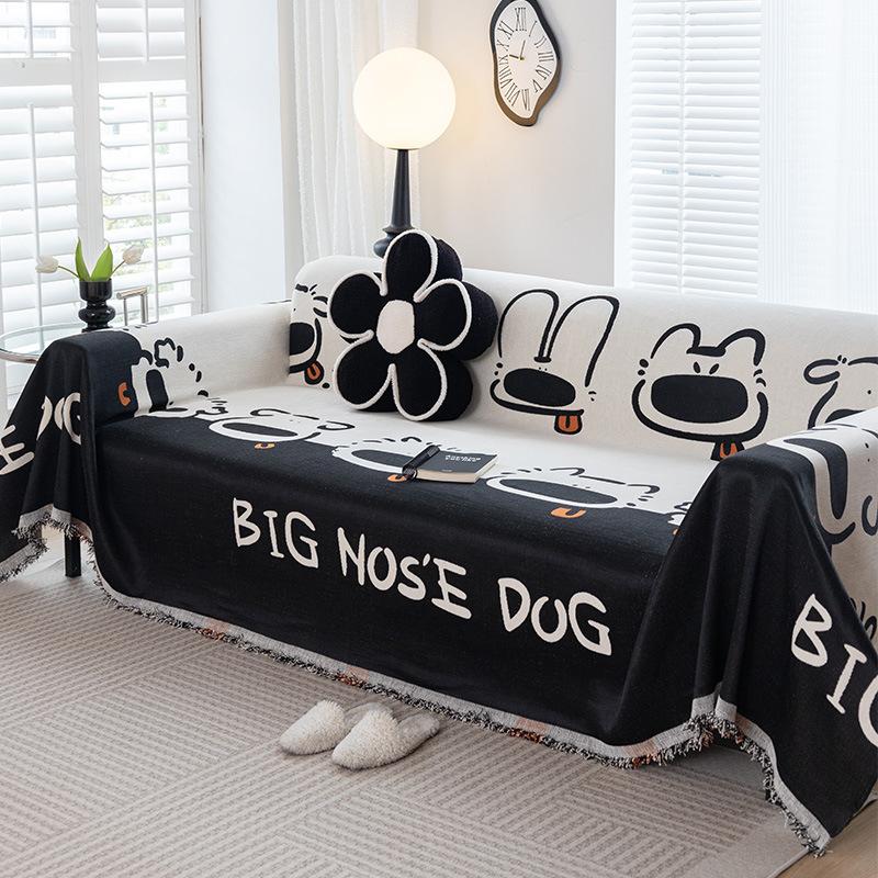 

Минималистский стиль с мультяшным узором, синель, светлая, роскошная высококачественная ткань для чехла на диван 180*130cm