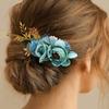 Cloth Flower Hair Combs Zinc Zinc Alloy Hair Accessories Hair Clip Bridal Hairpin  Bridesmaid