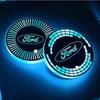 Car Sticker Car LED Coaster Light Water Cup Bottle Holder Mat for Ford Focus 3 MK2 Fiesta MK7 Mondeo Mk4 Fusion Kuga Ranger Acce