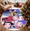 KPop Demon Hunters Pattern Round Rug, Indoor/Outdoor Mat, for Picnic, Gameroom, Bedroom, Office, Living Room, Home Decor Carpet, Birthday Gift