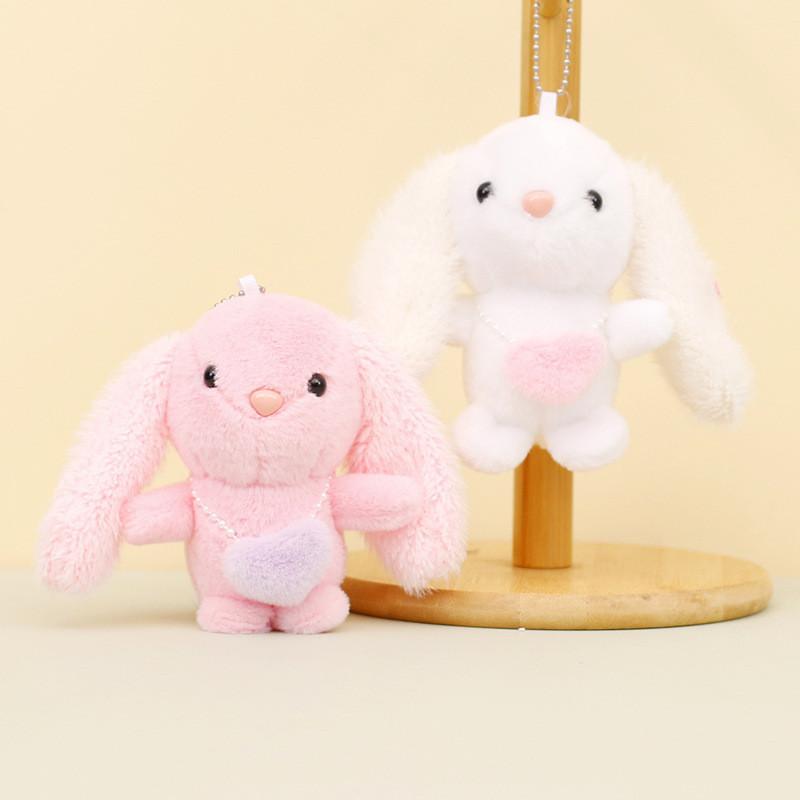 Rabbit Chain Key Cute Cartoon Girl Schoolbag Decoration Plush Doll Gift Pendant
