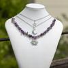 Irregular Gravel Necklace, Pendant Stacked Necklace