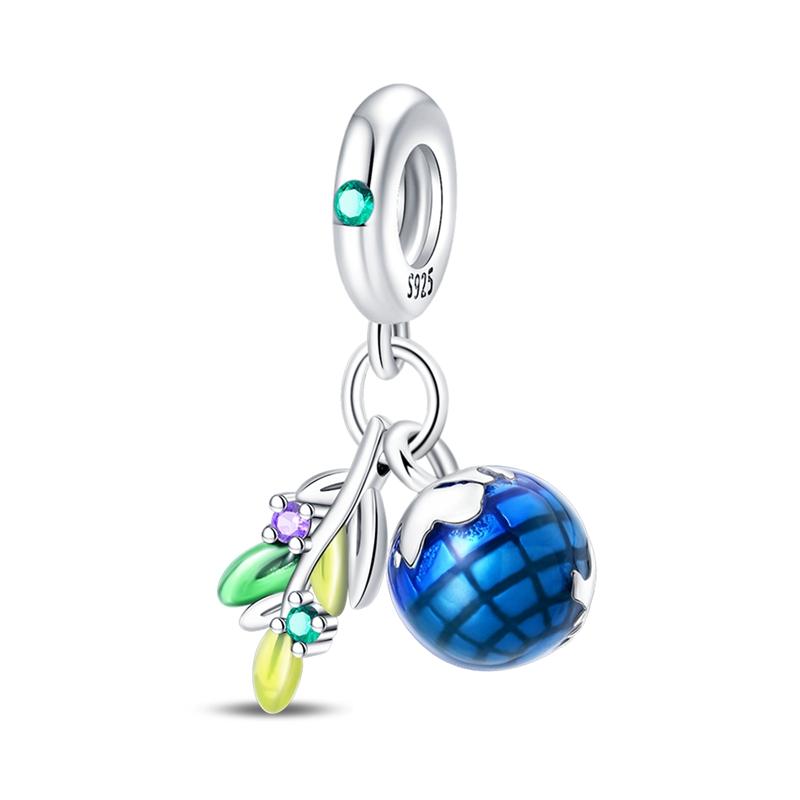 Copper Koi Fish Charms Star Moon Alarm Clock Pendants Beads Jewelry Fit Mula Original Bracelet For Women Diy