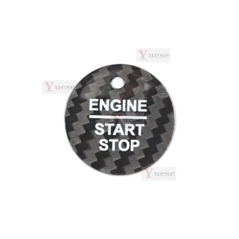 

For Ford Mondeo 2013- Car Engine Start Stop Button Cover Real Carbon Fiber Sticker чорний