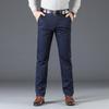 2025 Men's Thin Spring/Summer Casual Straight-Leg Pants for Middle-Aged Dads - Business/Work Style