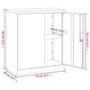 VidaXL Black Filing Cabinet 79x40x90 Cm Steel 339734