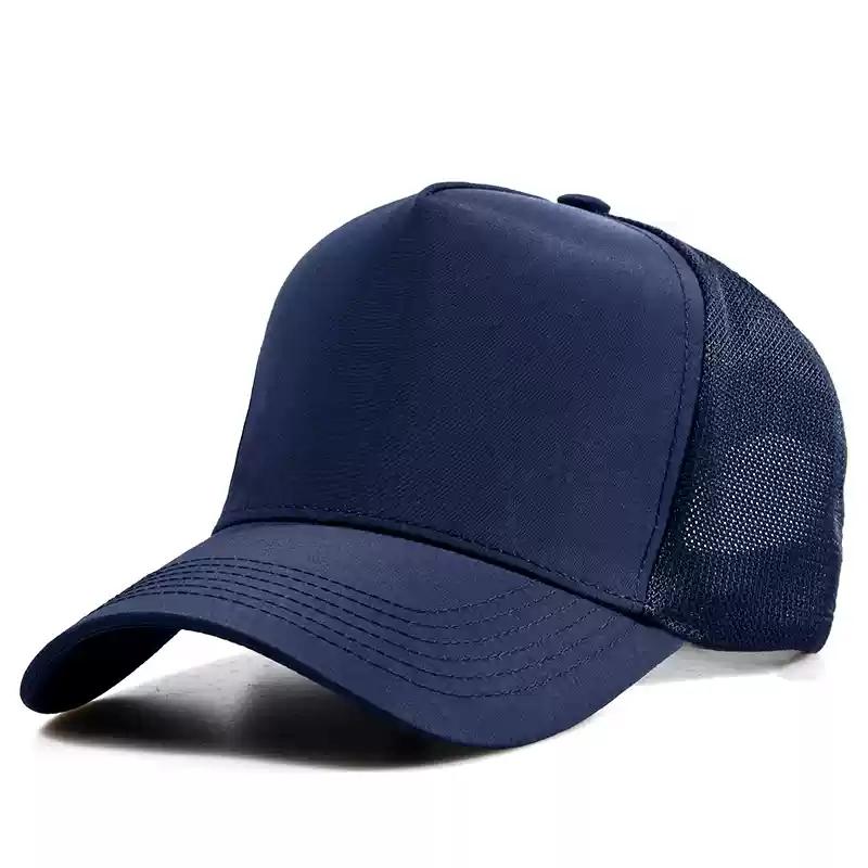 Schnelltrocknende Mesh-Sonnenkappe Tiefe und Große Baseballkappe Damen und Herren Sommer Übergröße Trucker-Kappen 56-60cm 61-65cm