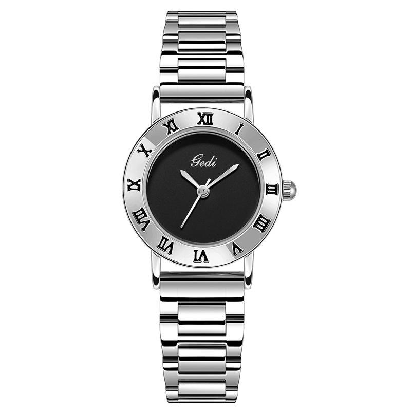 Medieval Simple Steel Belt Watch Women'S High-Value Waterproof Women'S Watch Stainless Steel Waterproof Quartz Watch