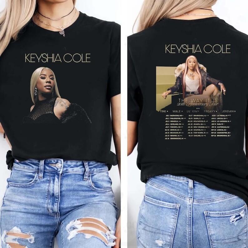 

Keyshia Cole tour Shirt Tour 2025 Keyshia Cole Shirt Keyshia Cole Fan Gift Unisex T-Shirt XL