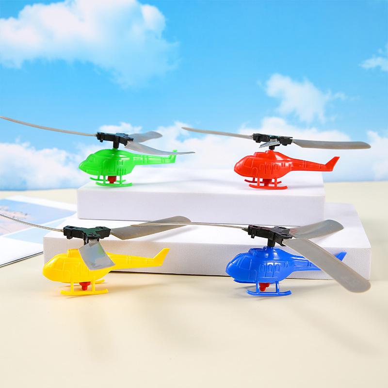 Kids Pull String Helicopter Toy 2 Pack Assorted Colors One Size