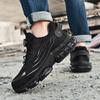 Mens Rotary Button Safety Shoes for Men Anti-impact and Anti-piercing Work Shoes Fashionable Men's Sports Shoes Safety Pro