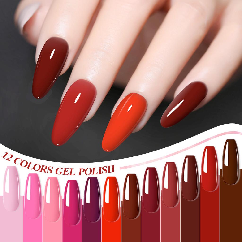 Nail Art Red Series Nail Polish Gel Red